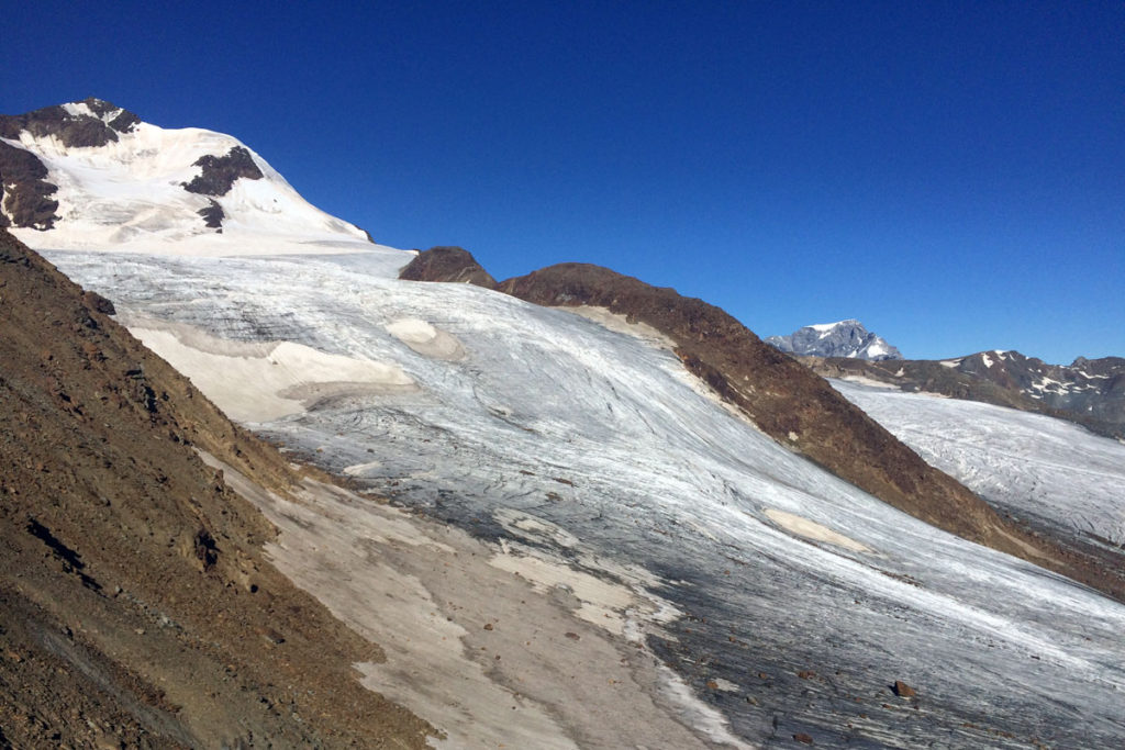 Blick zurück auf den Gletscher